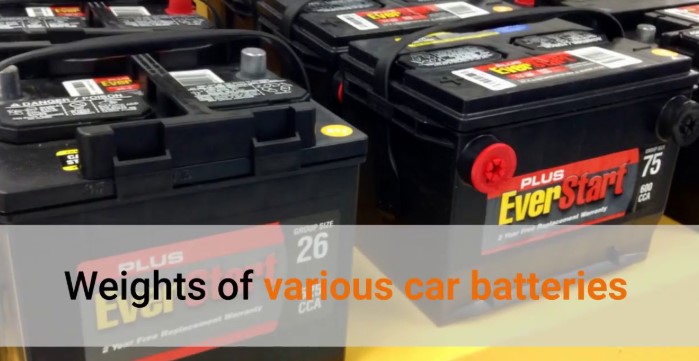 How Much Do a Car Battery Weigh