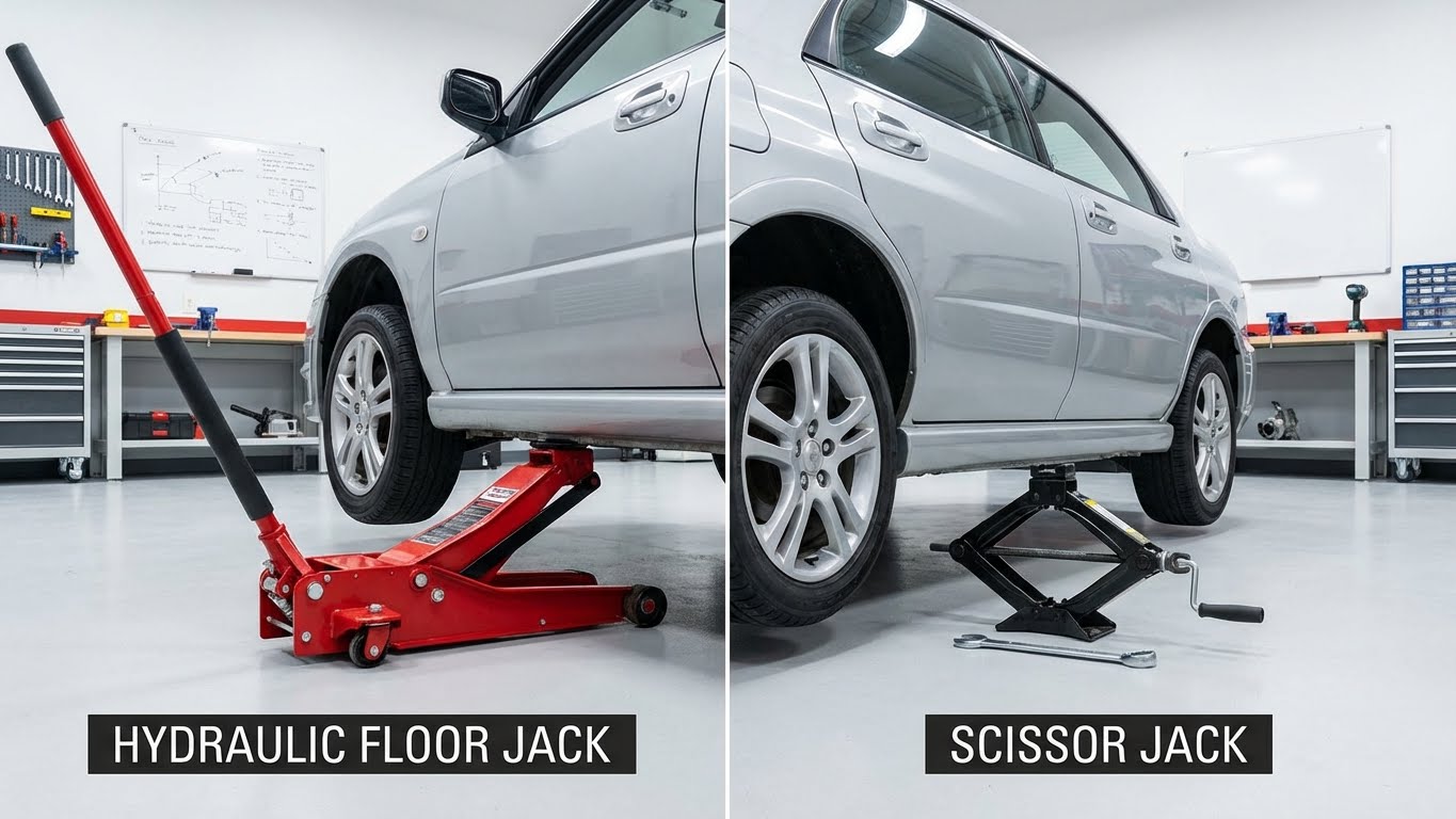 Floor Jack vs Scissor Jack Differences